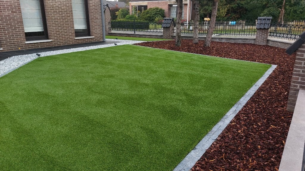 Kunstgras 9,70 X 1,03 meter en 6,40 X 1,85 meter, Jardin & Terrasse, Gazon & Gazon artificiel, Enlèvement, Neuf, 10 à 20 m², Gazon artificiel