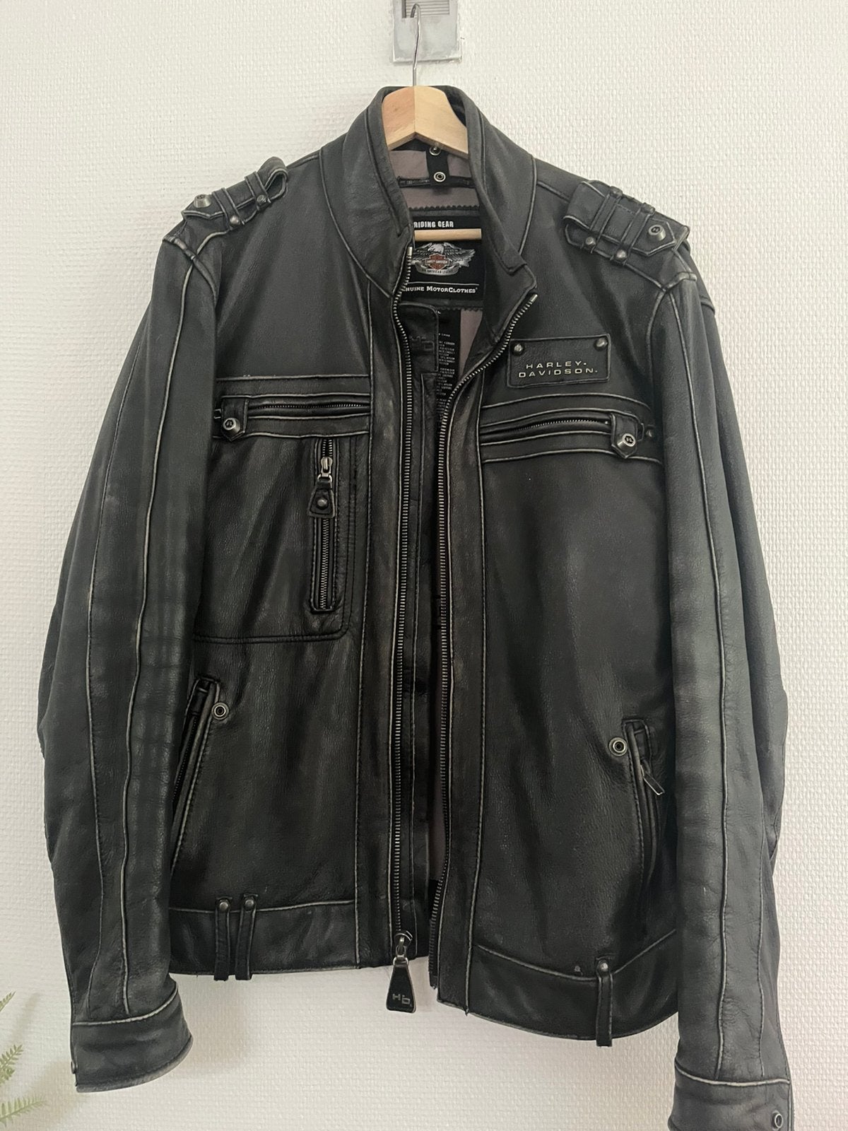 Jas +binnenvest Harley Davidson, Motoren, Ophalen of Verzenden, Jas | leer