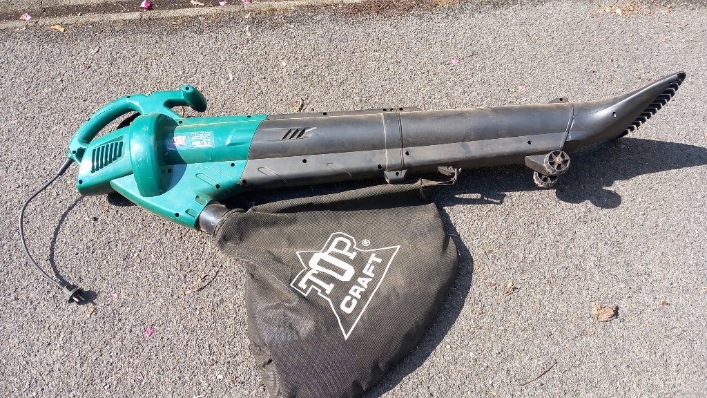Aspirateur/souffleur à feuilles électriques, Jardin & Terrasse, Enlèvement, Comme neuf, Électrique, Avec sac de ramassage