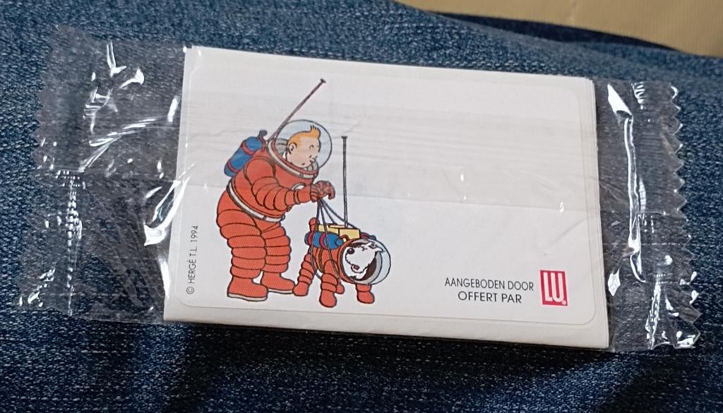 Tintin autocollant série de 6 dans sachet d'origine Hergé, Enlèvement ou Envoi, Tintin, Neuf, Image, Affiche ou Autocollant
