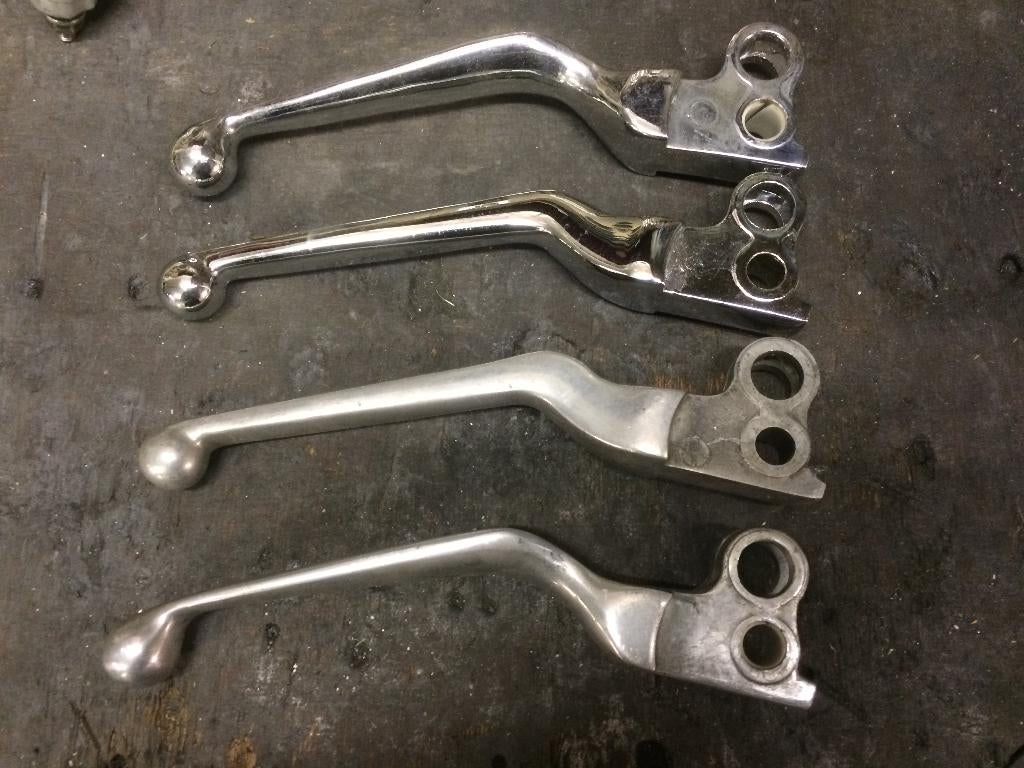 Leviers de frein/embrayage Harley en chrome/aluminium, Enlèvement, Utilisé