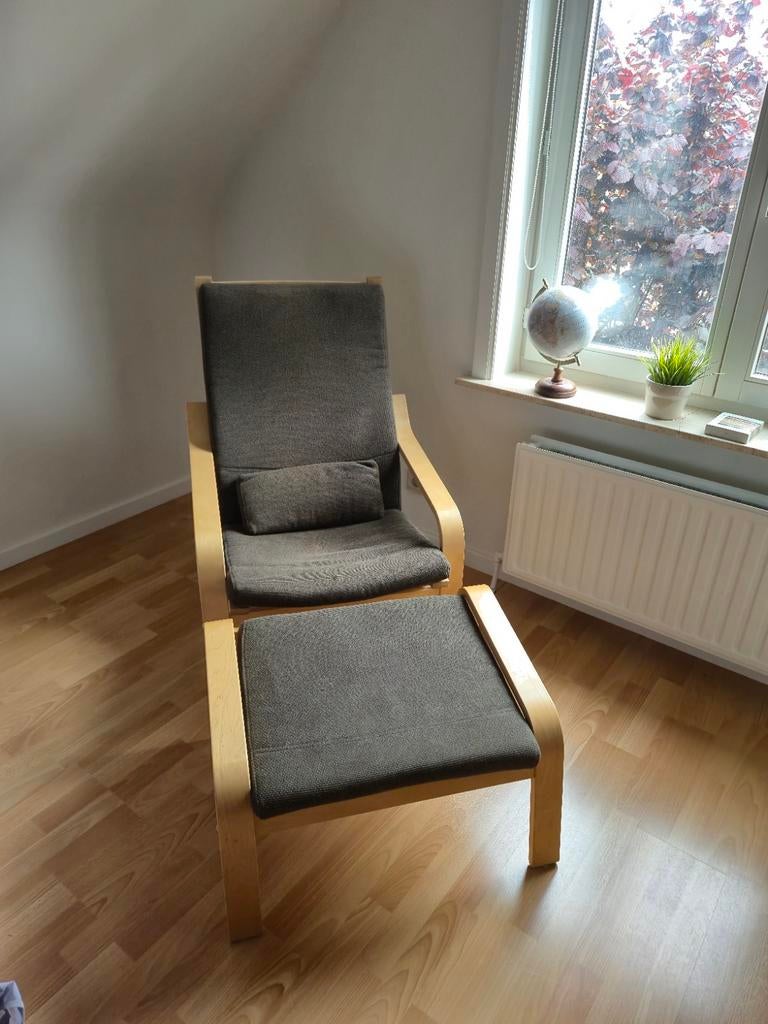 Poang met voetenbank, Huis en Inrichting, Ophalen
