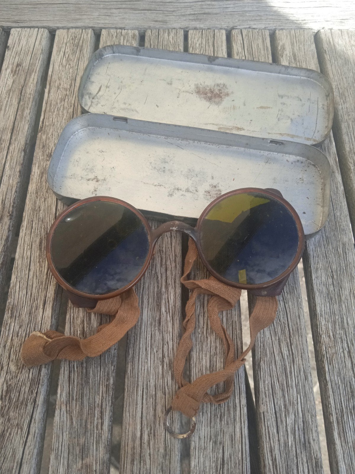 Lunettes de soleil allemandes gunner MG34/42 WW2 wwii, Collections, Objets militaires | Seconde Guerre mondiale