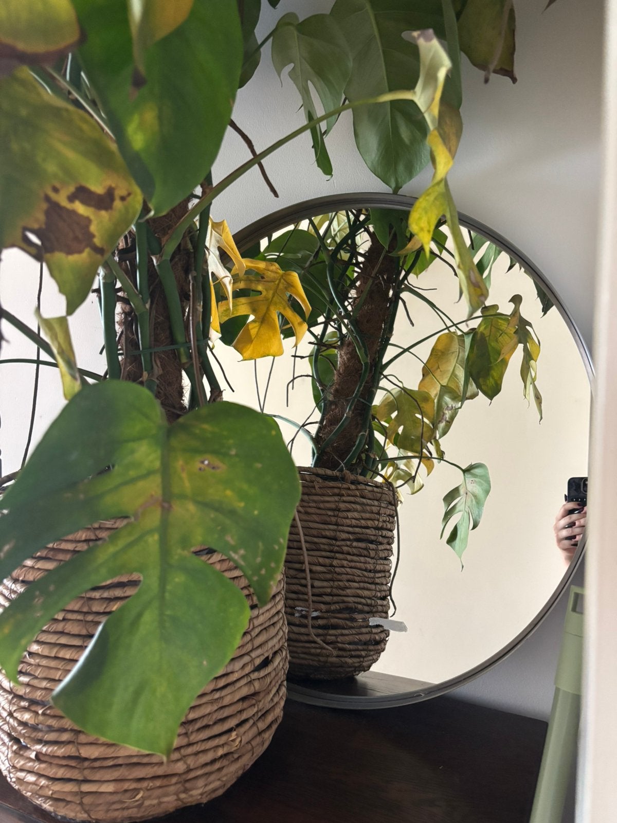 Ronde vintage ikea spiegel, Ophalen
