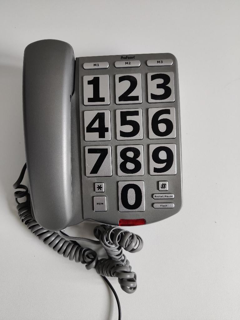 Profoon telefoontoestel met grote toetsen voor vaste lijn, Telecommunicatie, Vaste telefoons | Niet Draadloos, Ophalen, Gebruikt