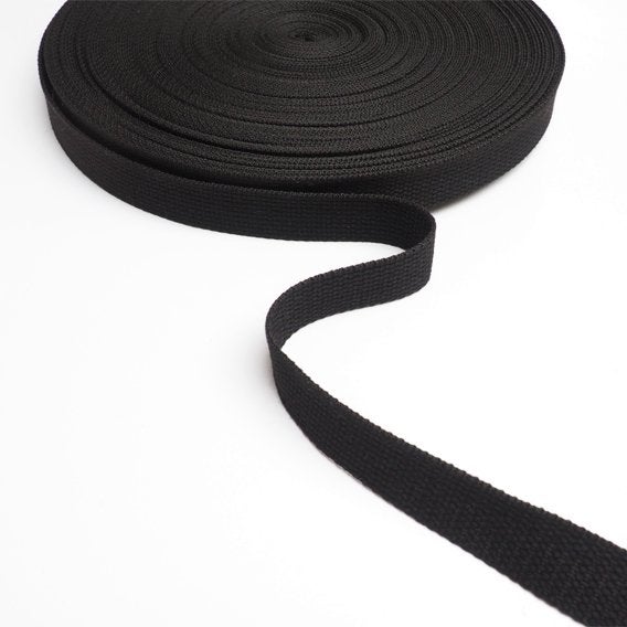 5958) 5 mètres bande mince noir largeur 25 mm, Hobby & Loisirs créatifs, Couture & Fournitures, Enlèvement ou Envoi, Neuf, Ruban, Bande ou Élastique