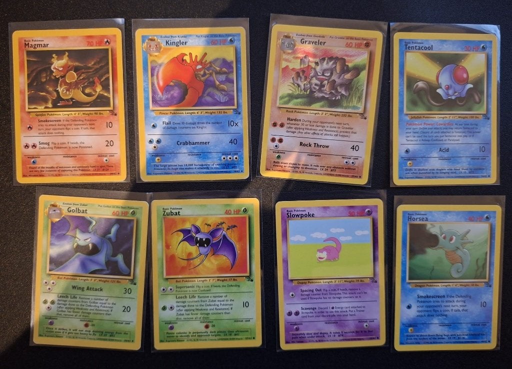 Pokemon fossil set kaarten Engels, Hobby en Vrije tijd, Ophalen of Verzenden, Gebruikt, Meerdere kaarten