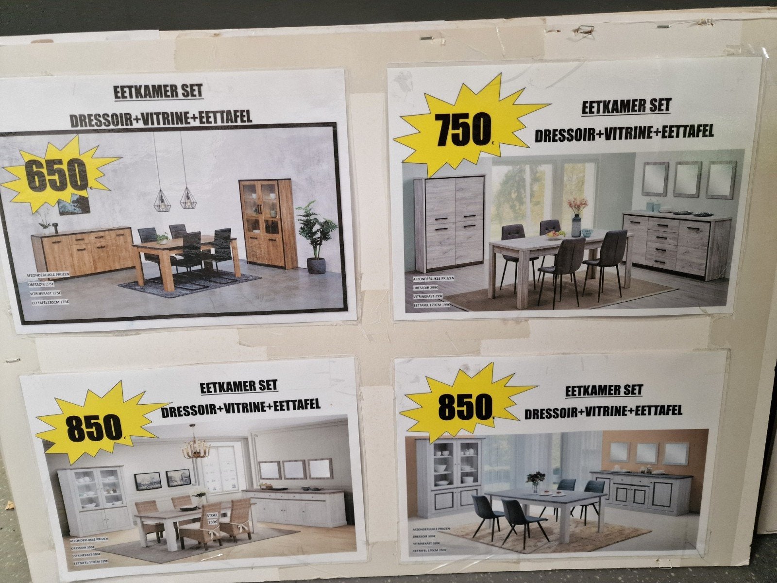 complete eetkamer v.a 650 €, Enlèvement