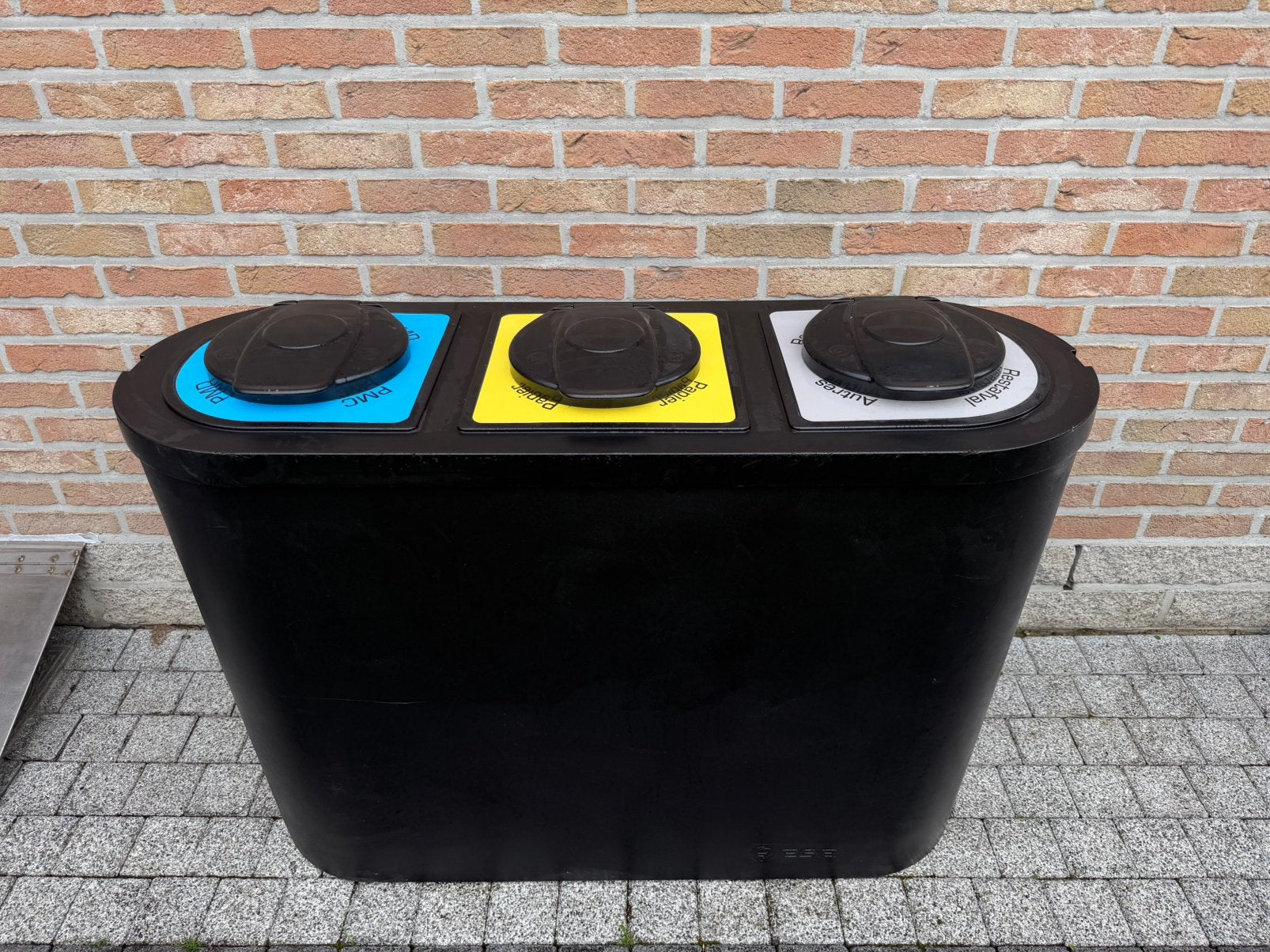 3 delige vuilbak, Ophalen, Zo goed als nieuw, Kunststof
