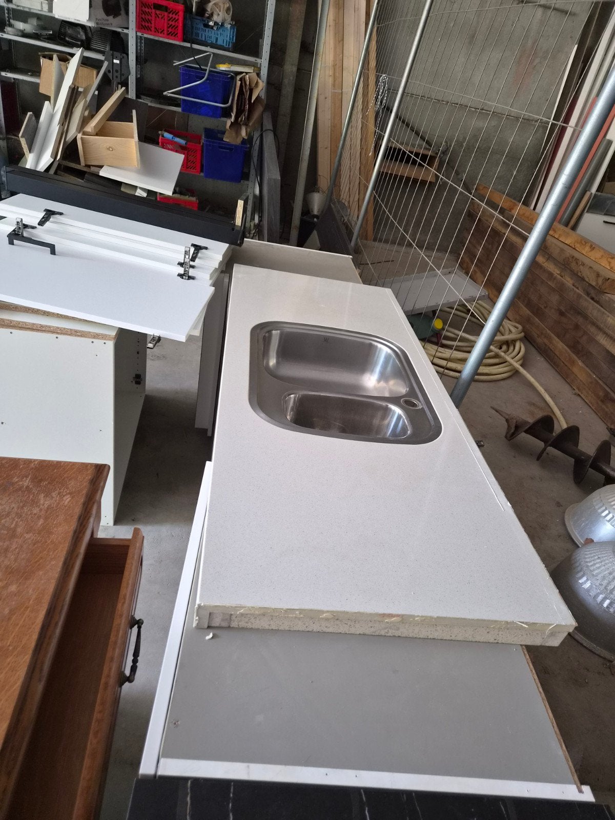 granieten werkblad met gootsteen, Huis en Inrichting, Ophalen, Zo goed als nieuw