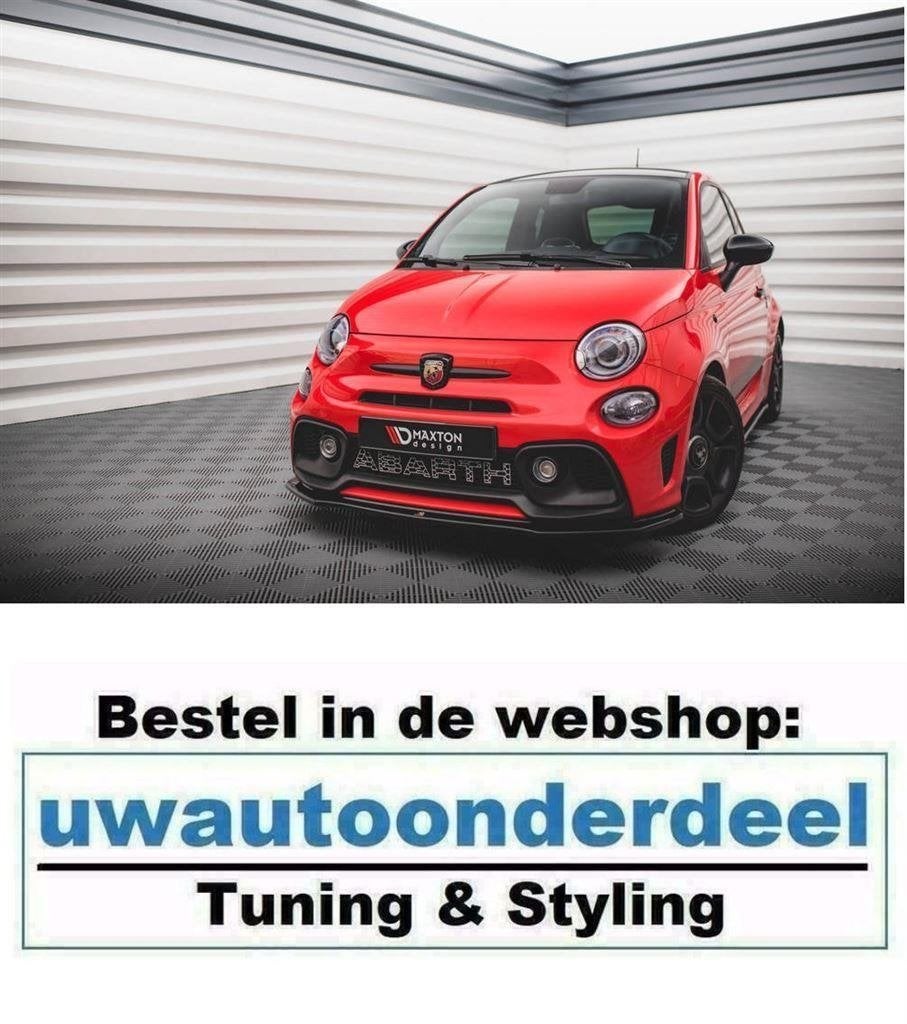 Maxton Fiat Spoiler Lip Splitter Voor 500 Abarth Facelift, Autos : Divers, Tuning & Styling, Envoi