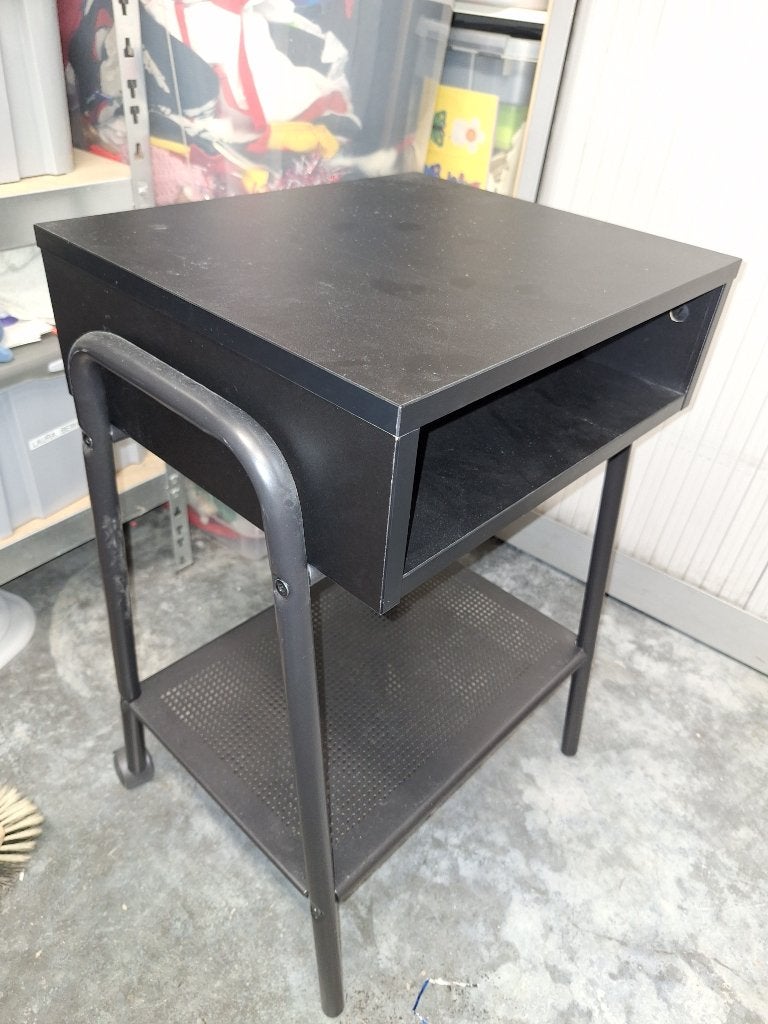 Nachtkastje Ikea "Setskog", Ophalen, Minder dan 45 cm, Metaal of Aluminium, 55 tot 70 cm