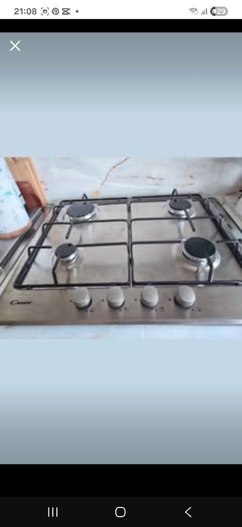 Taque au gaz(neuve), Neuf, Gaz, 4 zones de cuisson, Encastré