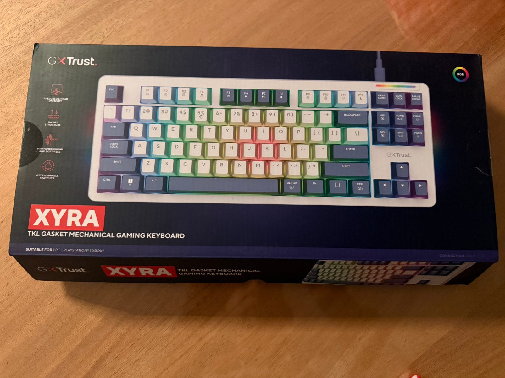 Trust GXT 872 TKL mechanical keyboard ( qwerty ), Computers en Software, Ophalen, Qwerty, Zo goed als nieuw