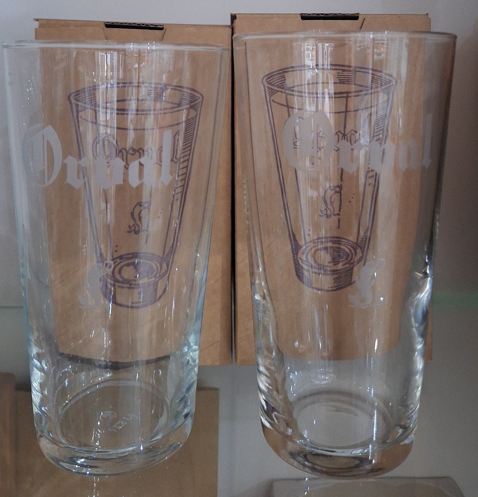 Orval.  Deux verres à eau. Hauteur différente!, Collections, Enlèvement ou Envoi