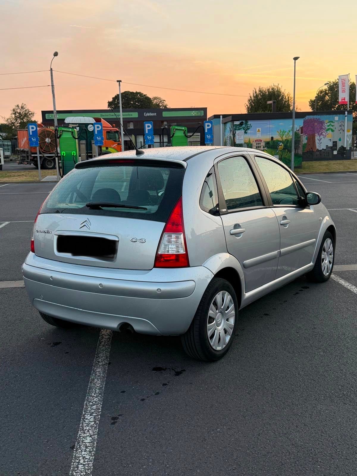 Citroen C3 Automaat 2008 66.000 km, Automaat, 5 deurs, Particulier, Zilver of Grijs