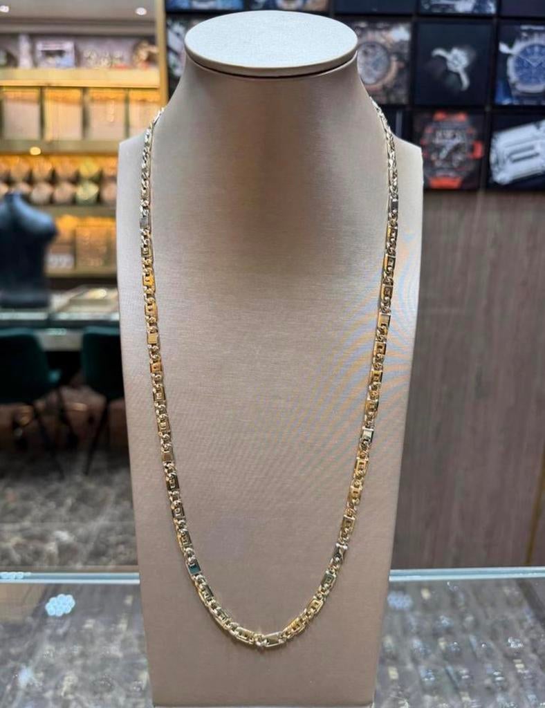 14KT Goud - 40.5 Gram - Ketting - ROLLIE - Herenketting, Ophalen, Zo goed als nieuw, Wit, Goud