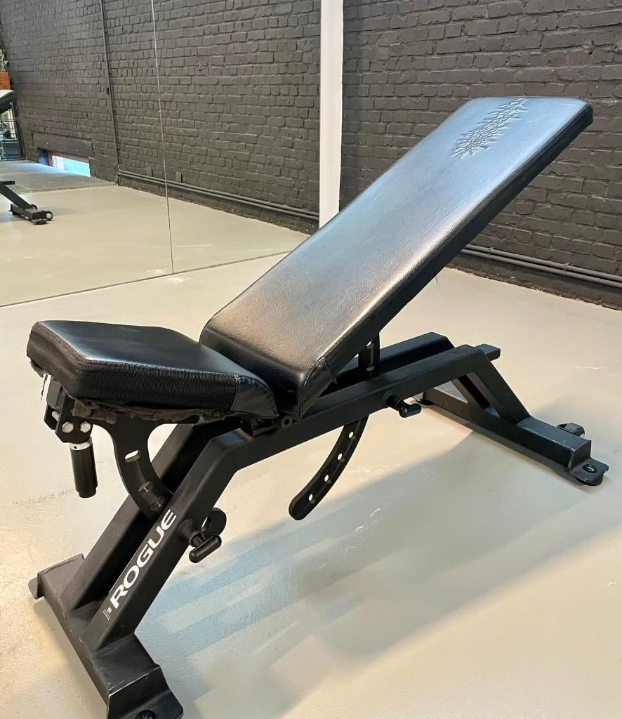 Verstelbare halterbank (Rogue), Sport en Fitness, Fitnessapparatuur, Ophalen, Gebruikt, Overige typen, Metaal