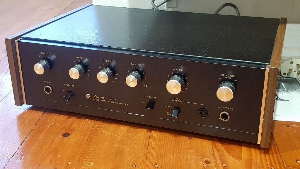 SANSUI AU 101 + SANSUI T 510 L /tuner/ in goede staat, Audio, Tv en Foto, Versterkers en Ontvangers, Gebruikt, Ophalen, Overige merken