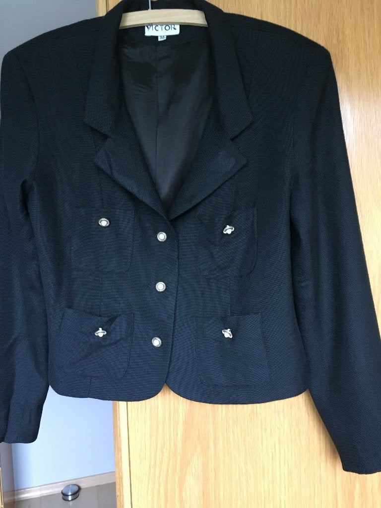 Kort zwart vestje Victor maat 38, Kleding | Dames, Maat 38/40 (M), Zwart, Ophalen of Verzenden, Jasje
