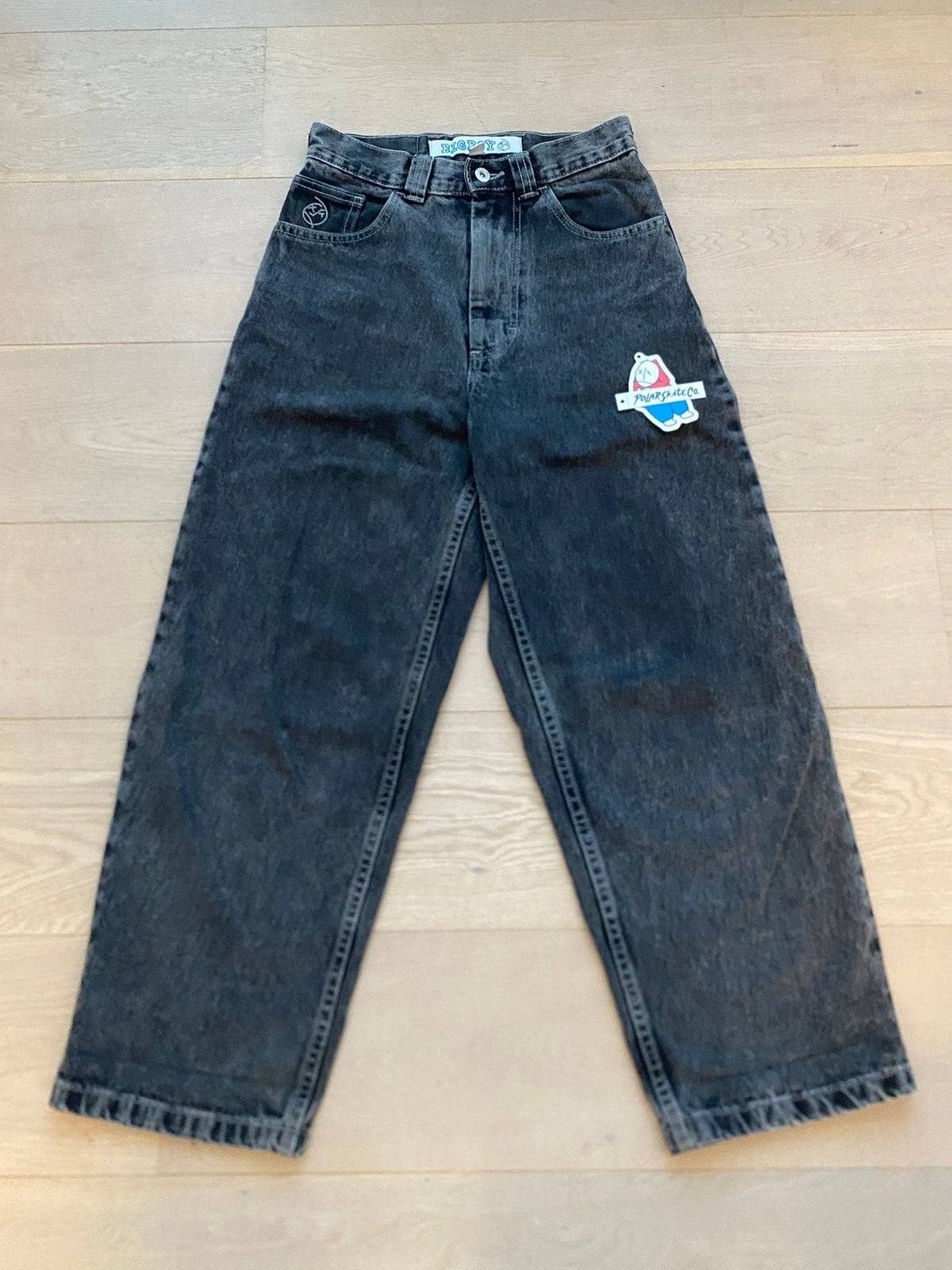Pantalon Big Boy noir XXXS, rarement porté, Envoi, Comme neuf, Taille 46 (S) ou plus petite, Noir