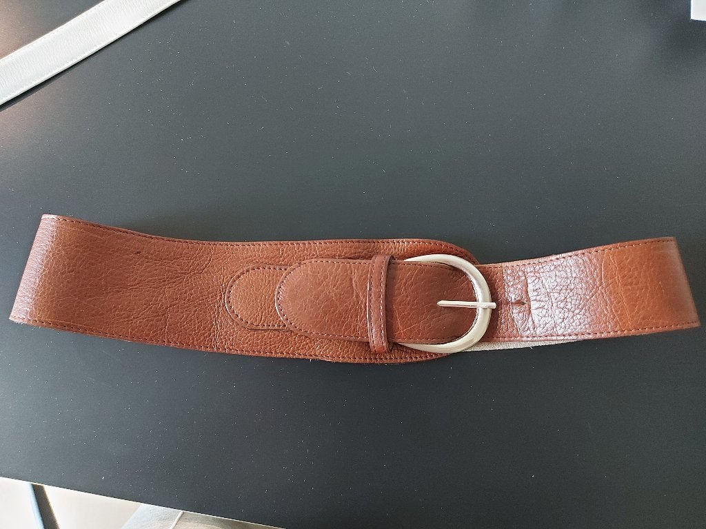 Ceinture en cuir marron - Scapa - bon état, Scapa, Cuir véritable, Enlèvement ou Envoi, Comme neuf