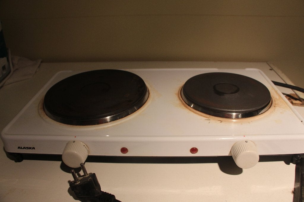 Taque électrique double, Electroménager, Enlèvement, Utilisé, À Poser, Électrique