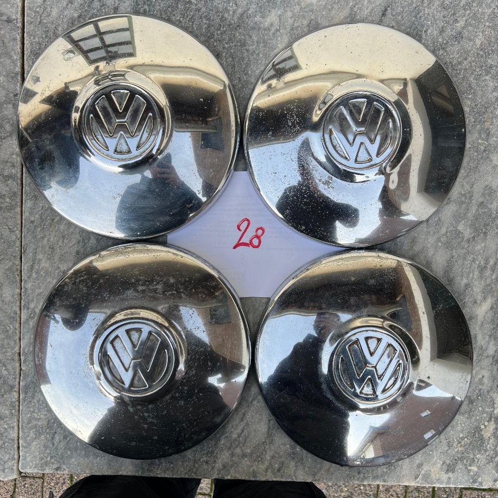 VW Chromen Wieldop 4x130 Kever KG T14 1968 en jonger (28), Ophalen of Verzenden, Gebruikt