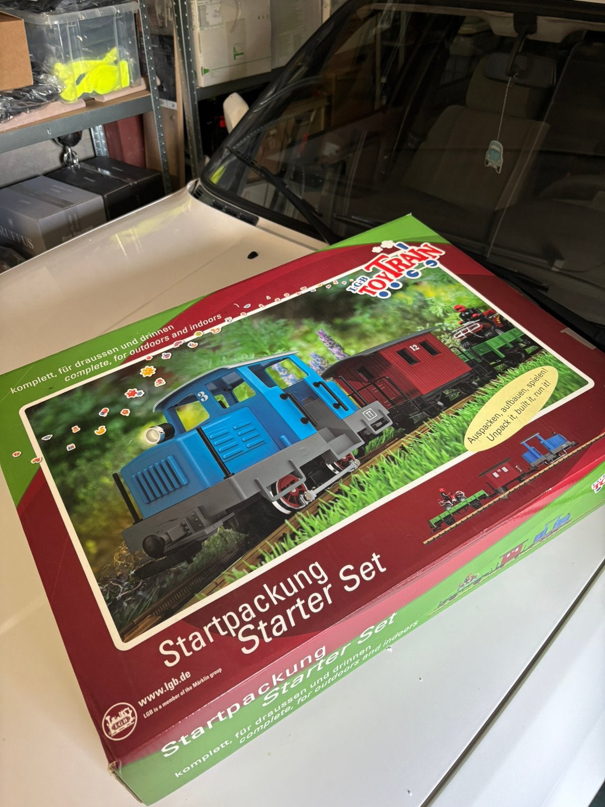 Train électrique LGB starter set complet, Hobby en Vrije tijd, Modeltreinen | Overige schalen, Treinset, Gelijkstroom, Nieuw, Ophalen of Verzenden