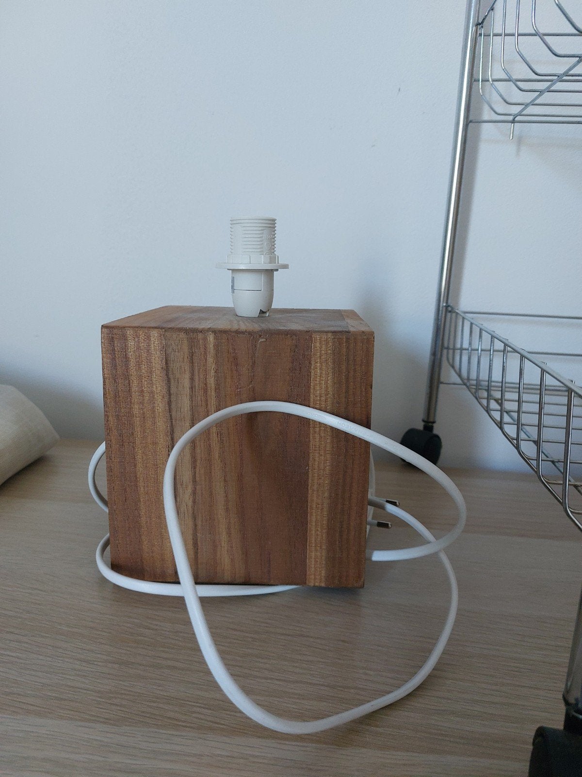 tafellamp, houten lampje, Huis en Inrichting, Ophalen