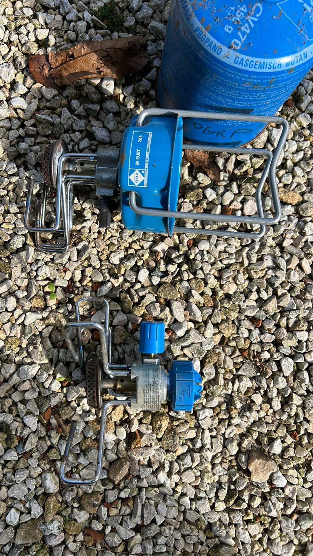 2 brûleurs à gaz, Caravanes & Camping, Accessoires de camping, Enlèvement, Utilisé