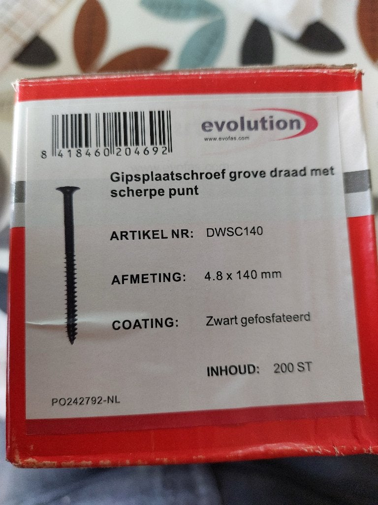 Gipsplaatschroeven, Bricolage & Construction, Enlèvement, Neuf, 100 à 250 mm, Vis