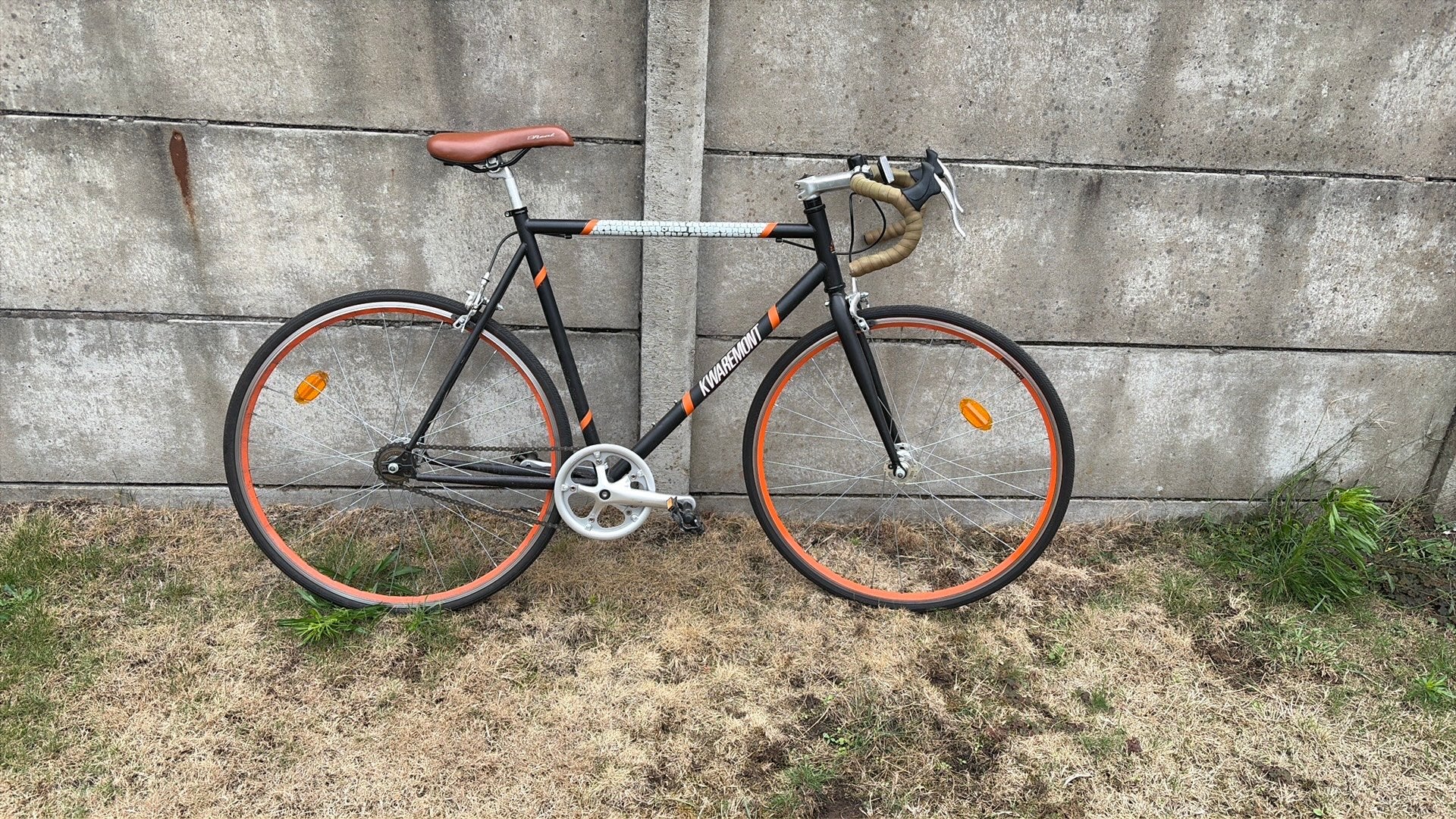 Retro Kwaremont koersfiets, Autres marques, Frein sur jante, Moins de 10 vitesses, Aluminium