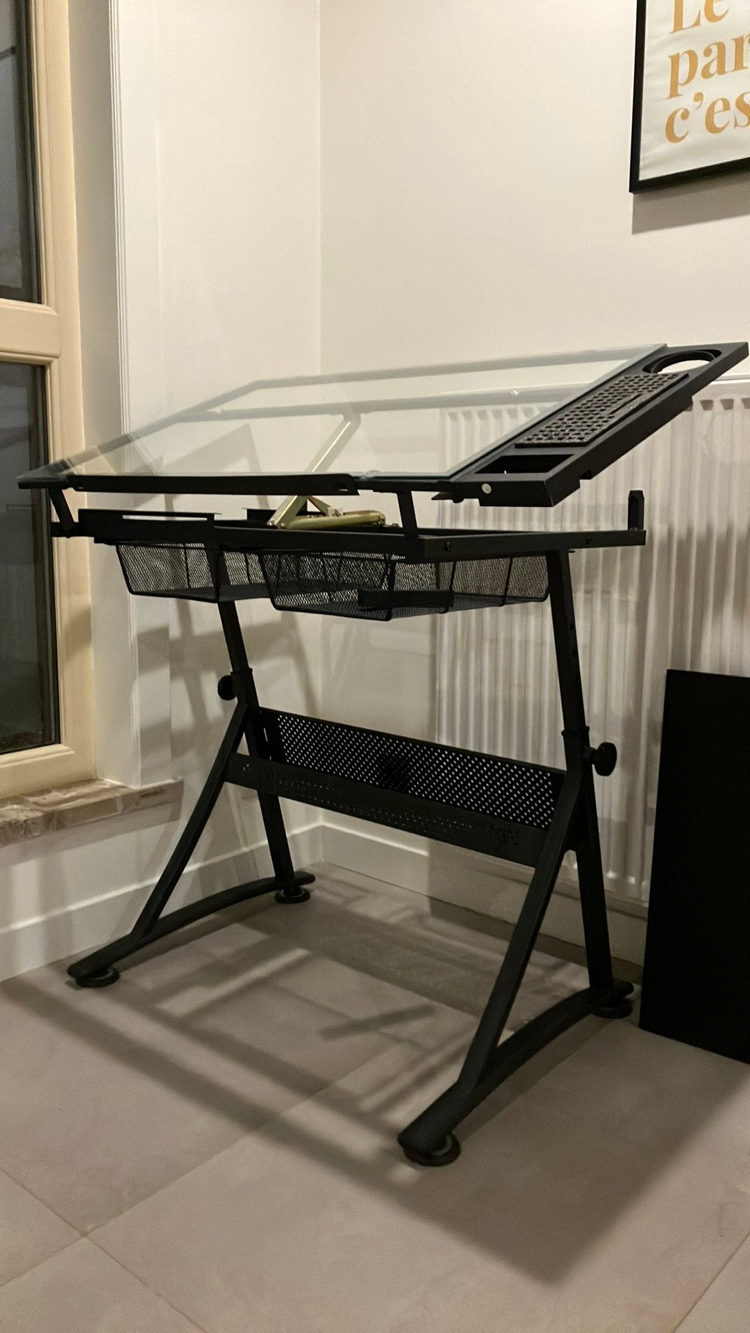 Tekentafel studiodesign 120 x 60 x 90cm, Doe-het-zelf en Bouw, Tekentafels, Ophalen, Zo goed als nieuw