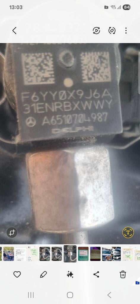 4. Delphi injectors, Ophalen of Verzenden, Gebruikt, Mercedes-Benz, Motor en Accessoires