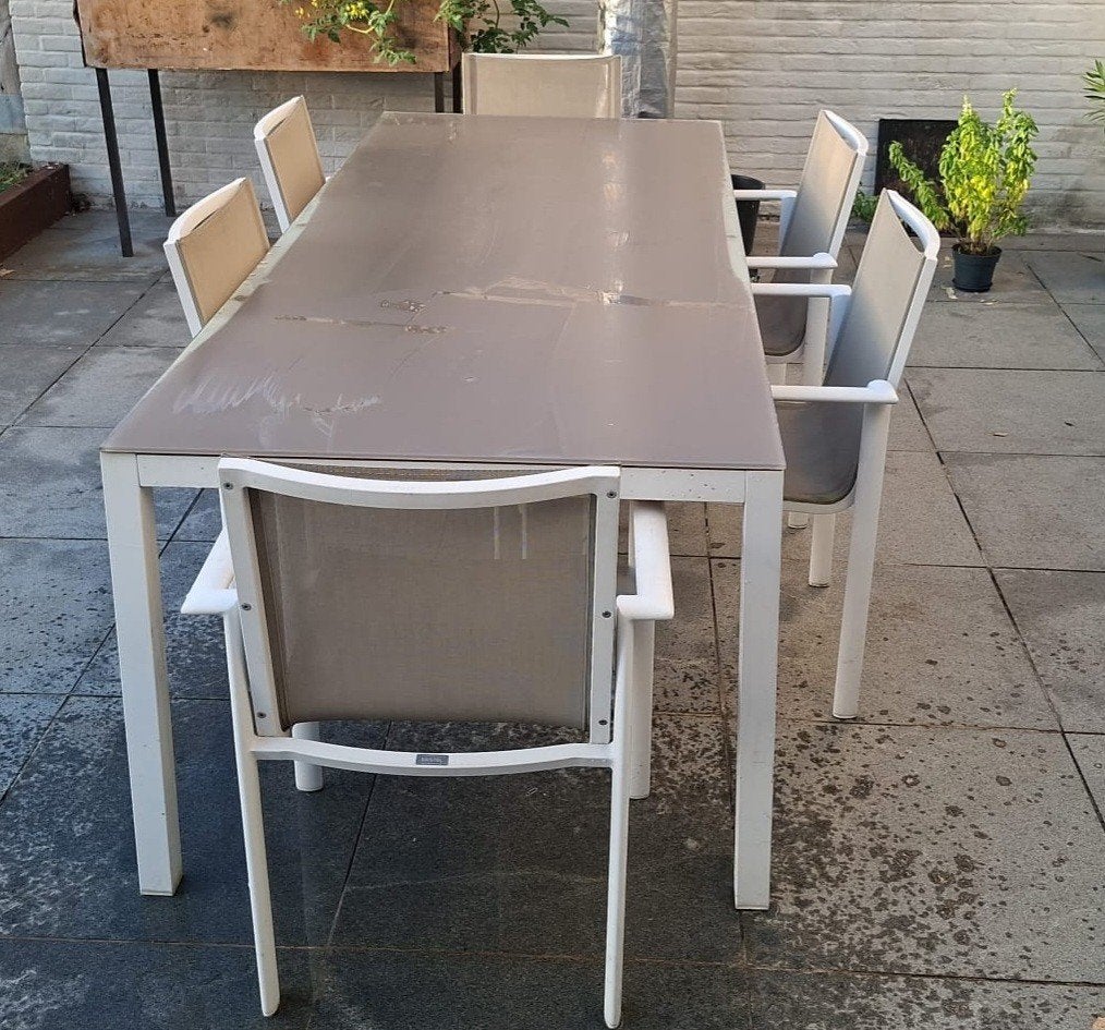 tuintafel + 6 stoelen Bristol, Enlèvement