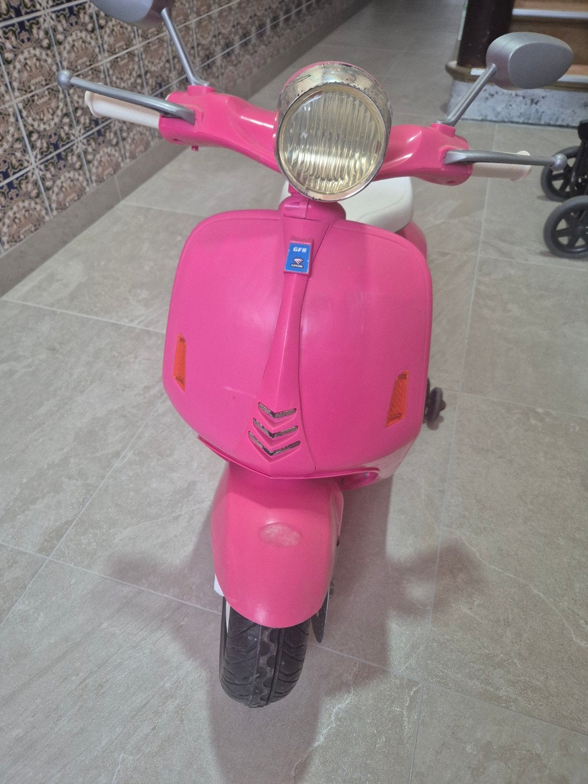 kinder vespa, Ophalen, Gebruikt
