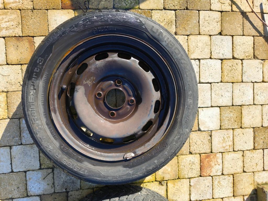 14 inch velgen met band 4x108, Auto diversen, Aanhangwagen-onderdelen, Ophalen