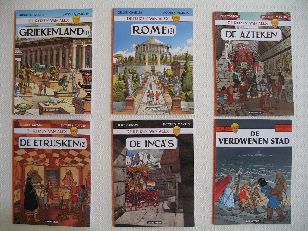 Alex: 1ste druk, De reizen van Alex , Meerdere stripboeken, Ophalen of Verzenden, Zo goed als nieuw