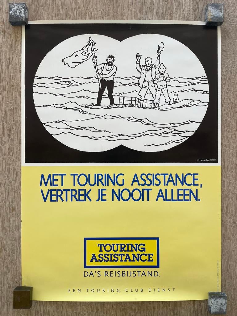 Kuifje - Hergé - 1991 Touring, Enlèvement ou Envoi, Comme neuf