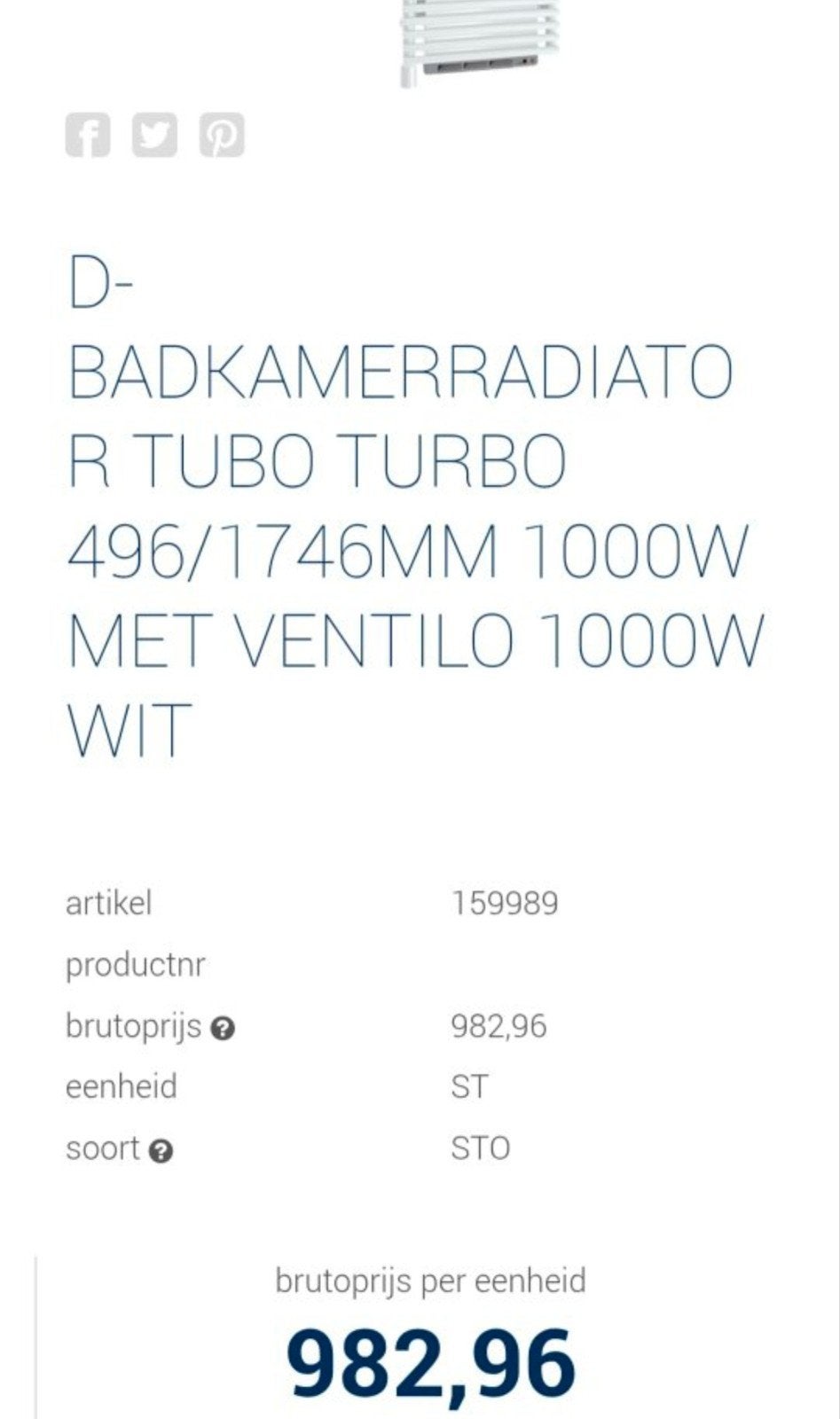 Elektrische verwarming Desco - handdoek warmer - badkamer, Ophalen