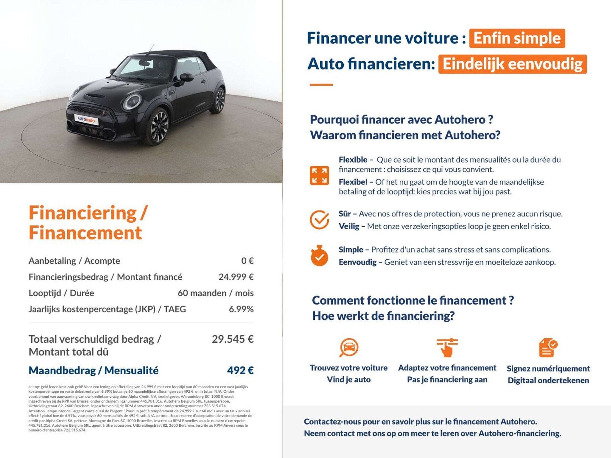 MINI Cooper S Cabrio Cooper S Classic Trim (automatique), Euro 6, Cabriolet, 131 kW, 2 portes