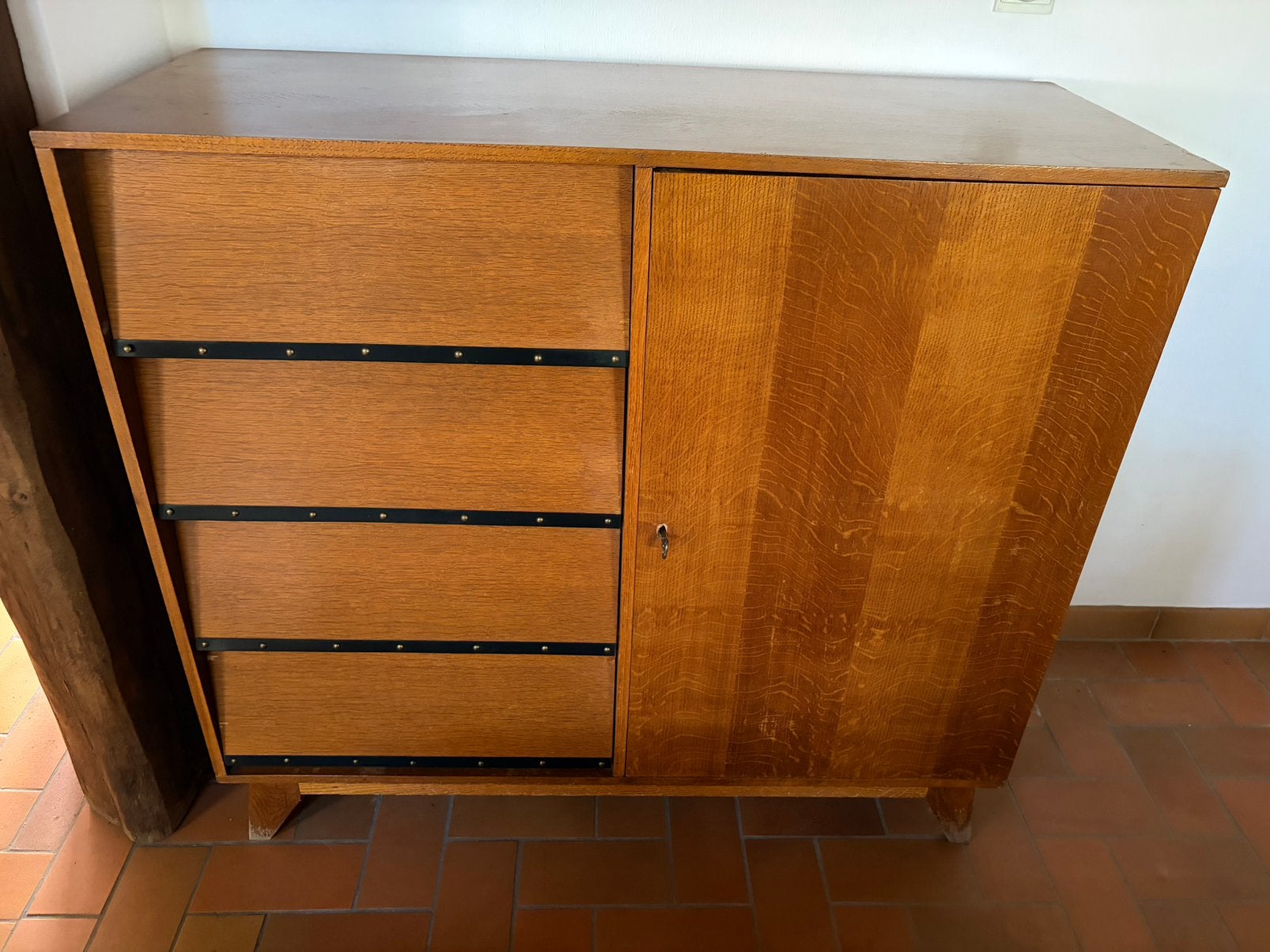 Vintage dressing/kledingkast, Huis en Inrichting, Ophalen, Gebruikt