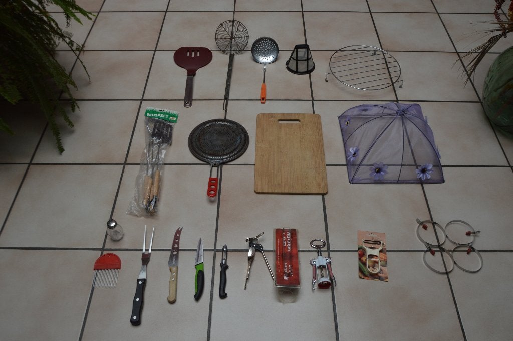 Lot n°2 d'ustensiles de cuisine à 1€ pièce Très bon état!, Maison & Meubles, Enlèvement ou Envoi, Autres marques, Autres types