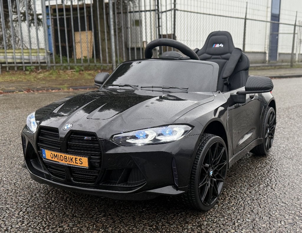 BMW M4 12v zwart Afstands. - Bleutooth - Led - Leder - Rubb, Neuf