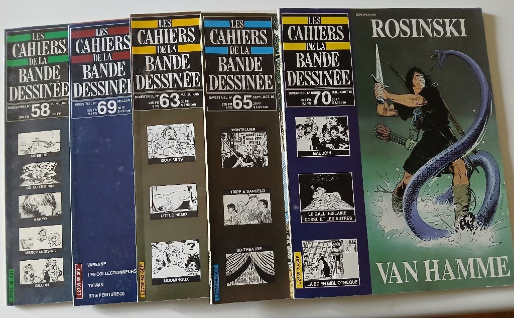 Revues Les Cahiers de la Bande Dessinée  Moebius Rosinski..., Livres, Enlèvement