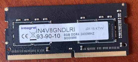 8GB RAM, Informatique & Logiciels, Mémoire RAM, DDR4, 8 GB, Comme neuf, Enlèvement