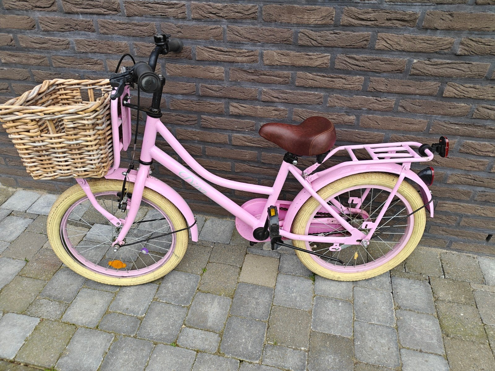 Fiets meisje 18 inch, Fietsen en Brommers, Ophalen, Terugtraprem, 18 inch