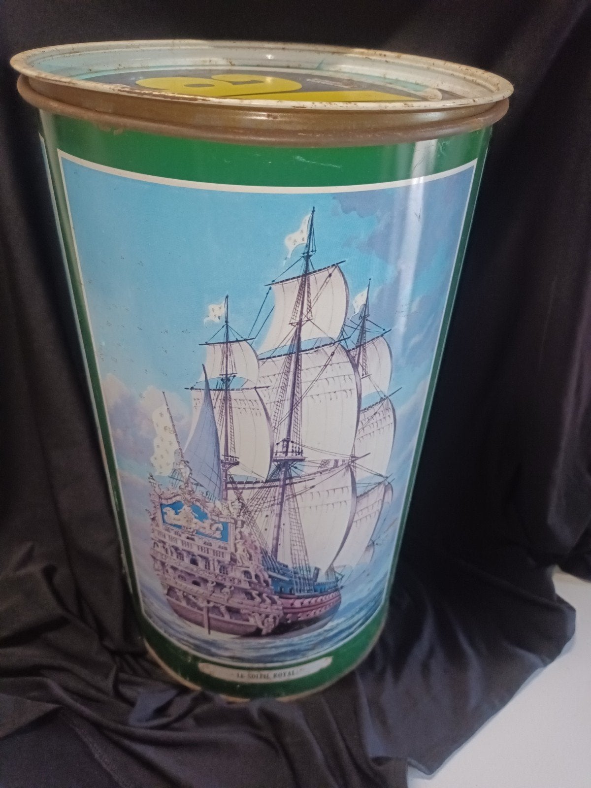 Vintage metalen Skip wasmiddelton / prullenbak (jaren 70) –, Ophalen of Verzenden