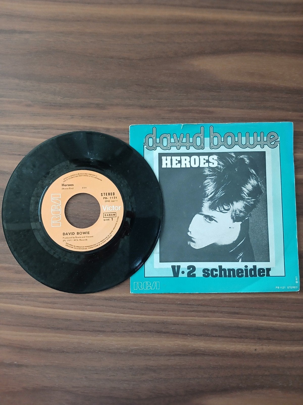 David Bowie Heroes, Gebruikt, 7 inch, Ophalen of Verzenden, Pop